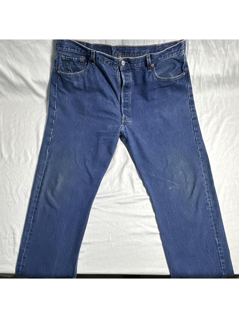 0026 Vintage Levi’s 501 Made in USA Button Fly Jeans Men’s 42x32 Blue Denim